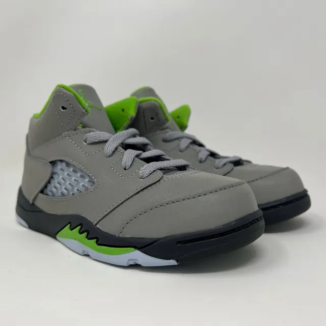 Nike Air Jordan Retro V 5 TD Green Bean 2022 Grey Toddle...