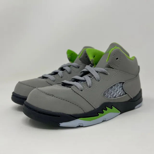 Nike Air Jordan Retro V 5 TD Green Bean 2022 Grey Toddle...