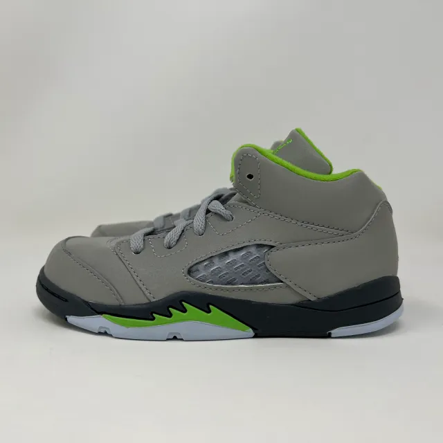 Nike Air Jordan Retro V 5 TD Green Bean 2022 Grey Toddle...