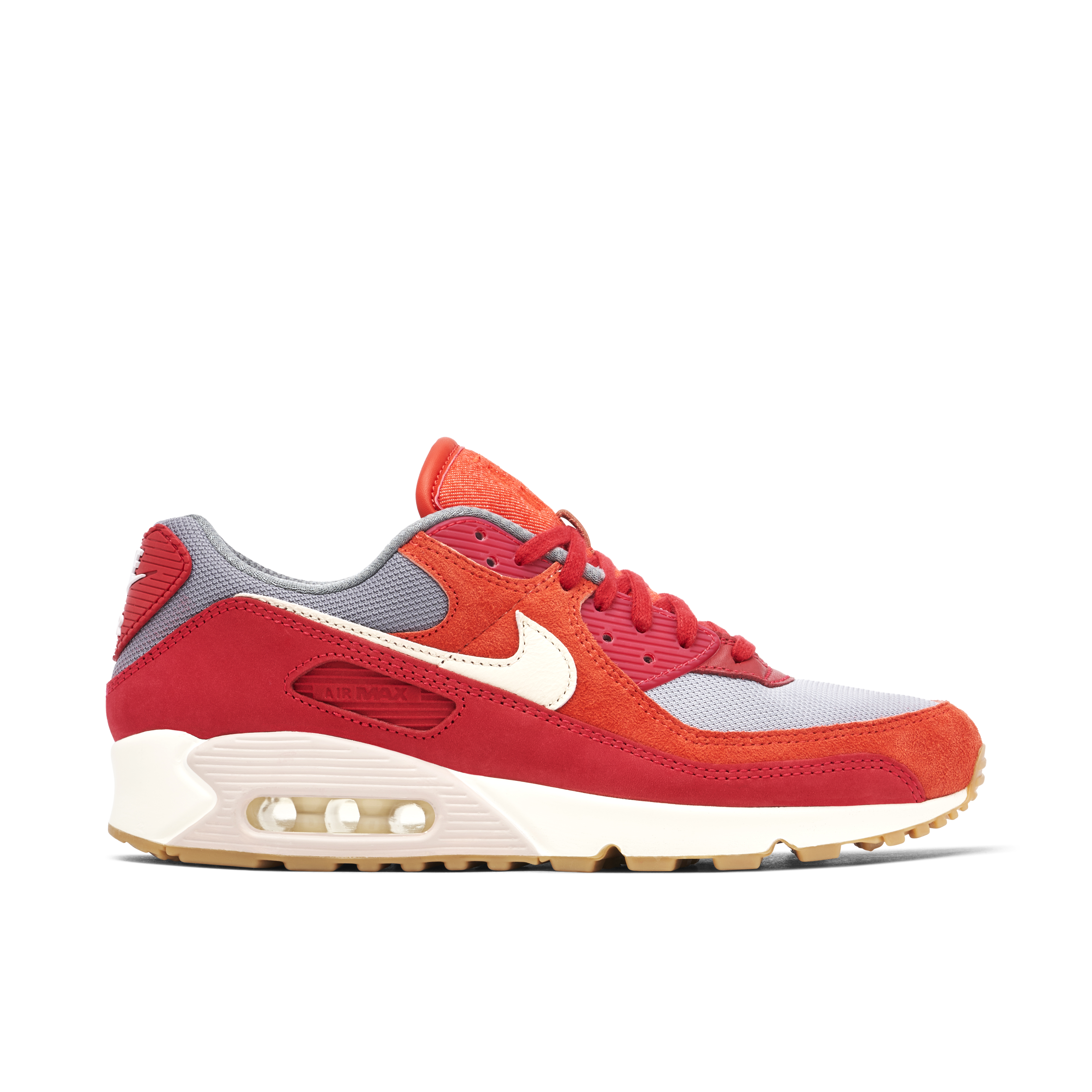 Nike Air Max 90 PRM Red Ivory | DH4621-600 | Laced