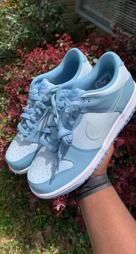 Nike Dunk Low Clear Blue Swoosh