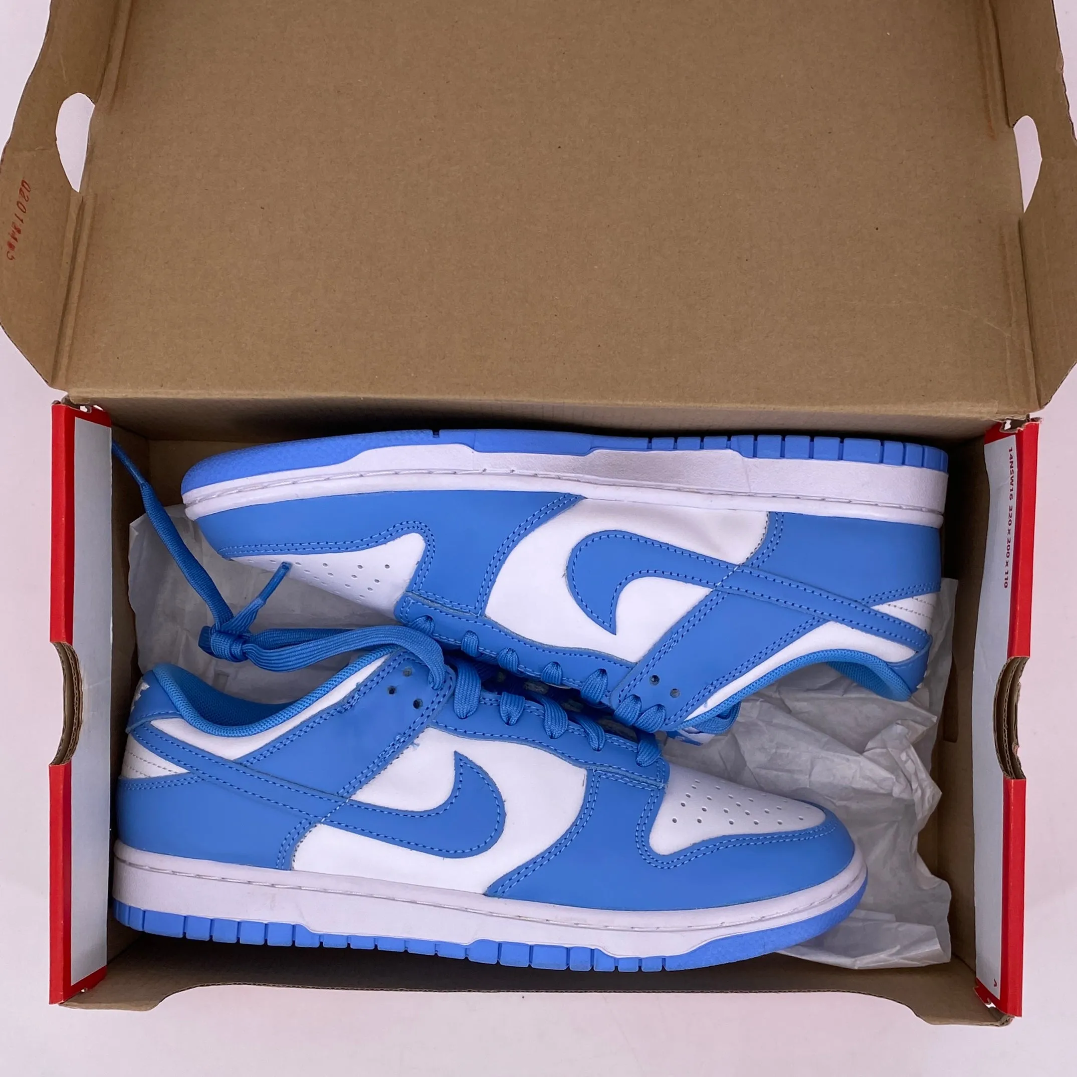 Nike Dunk Low Retro Unc 2021 New Size 8