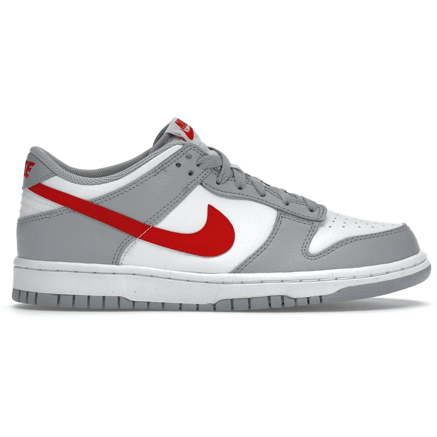 Nike Dunk Low White Wolf Grey University Red (GS)