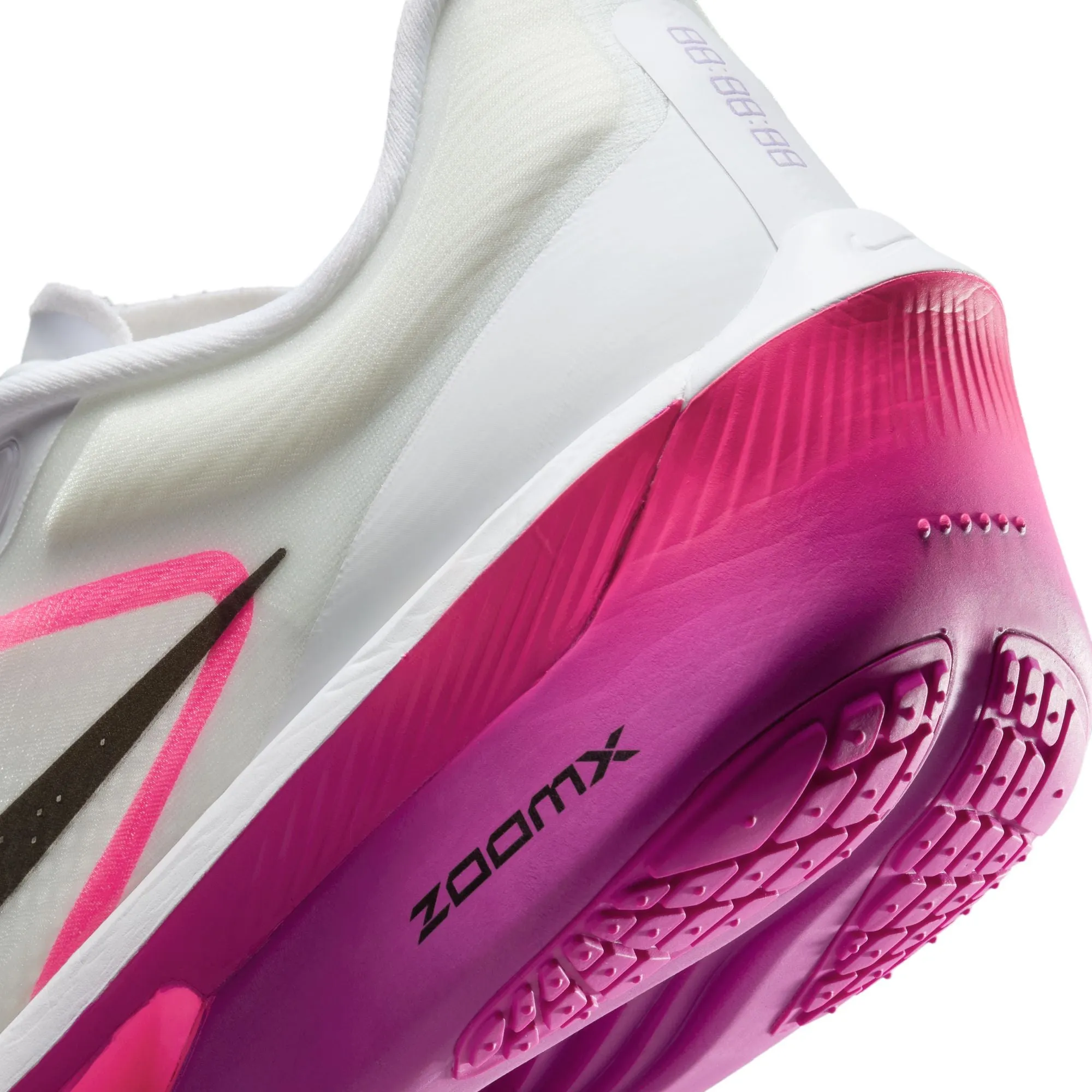 Nike Men's Zoom Fly 6 Running Shoes White / Black / Vivid Grape / Hyper Pink