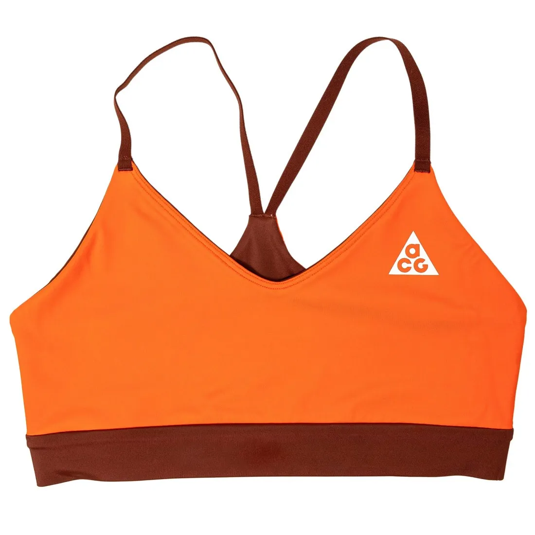 Nike Women Acg Dri-Fit Indy Reversible Bra (oxen brown / team orange / summit white)