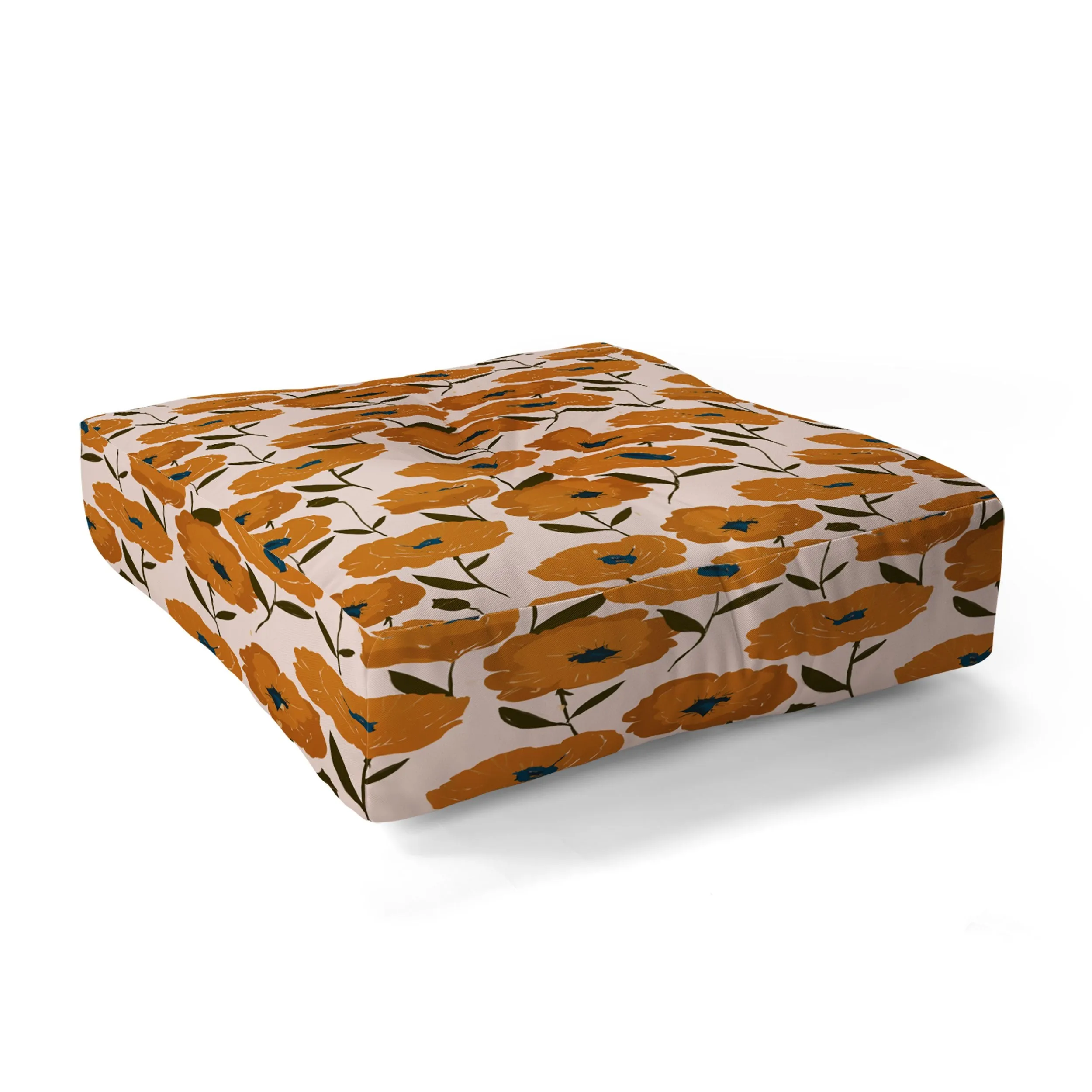 Ole Poppies Playground Floor Pouf Pillow Square (DS)