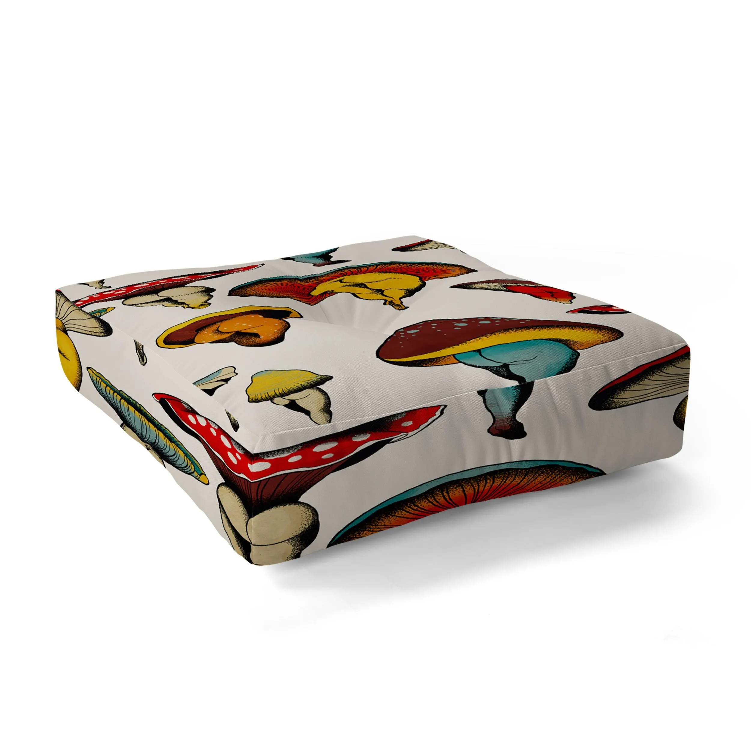 Ole Sexy Shrooms Floor Pouf Pillow Square (DS)