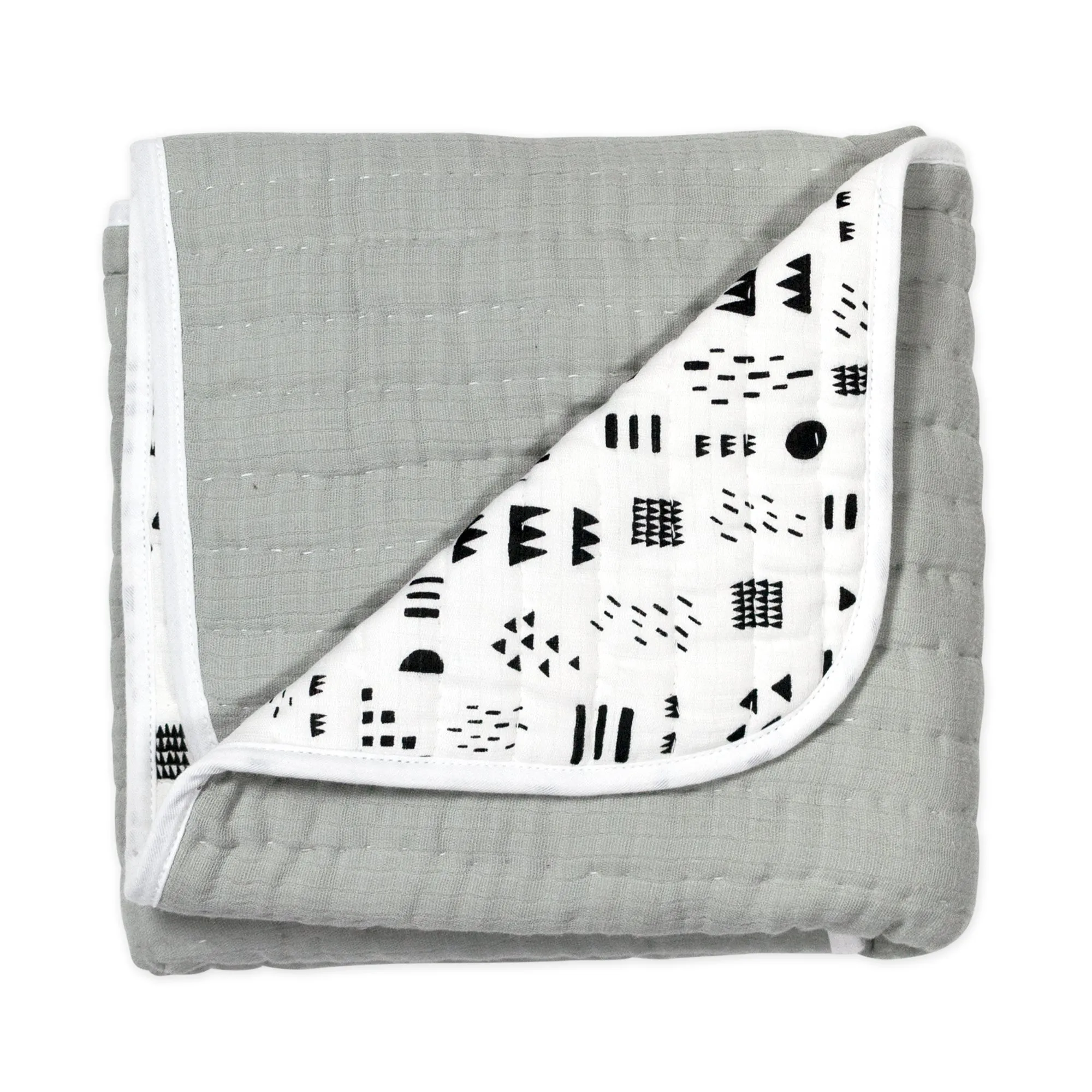 Organic Cotton Hand-Quilted Blanket