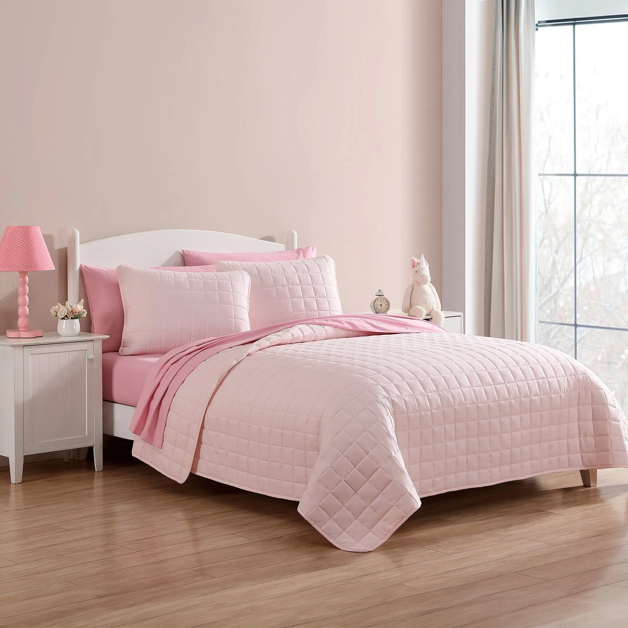 Origami Maison Double / Queen Quilt Set - Blush  - Clement