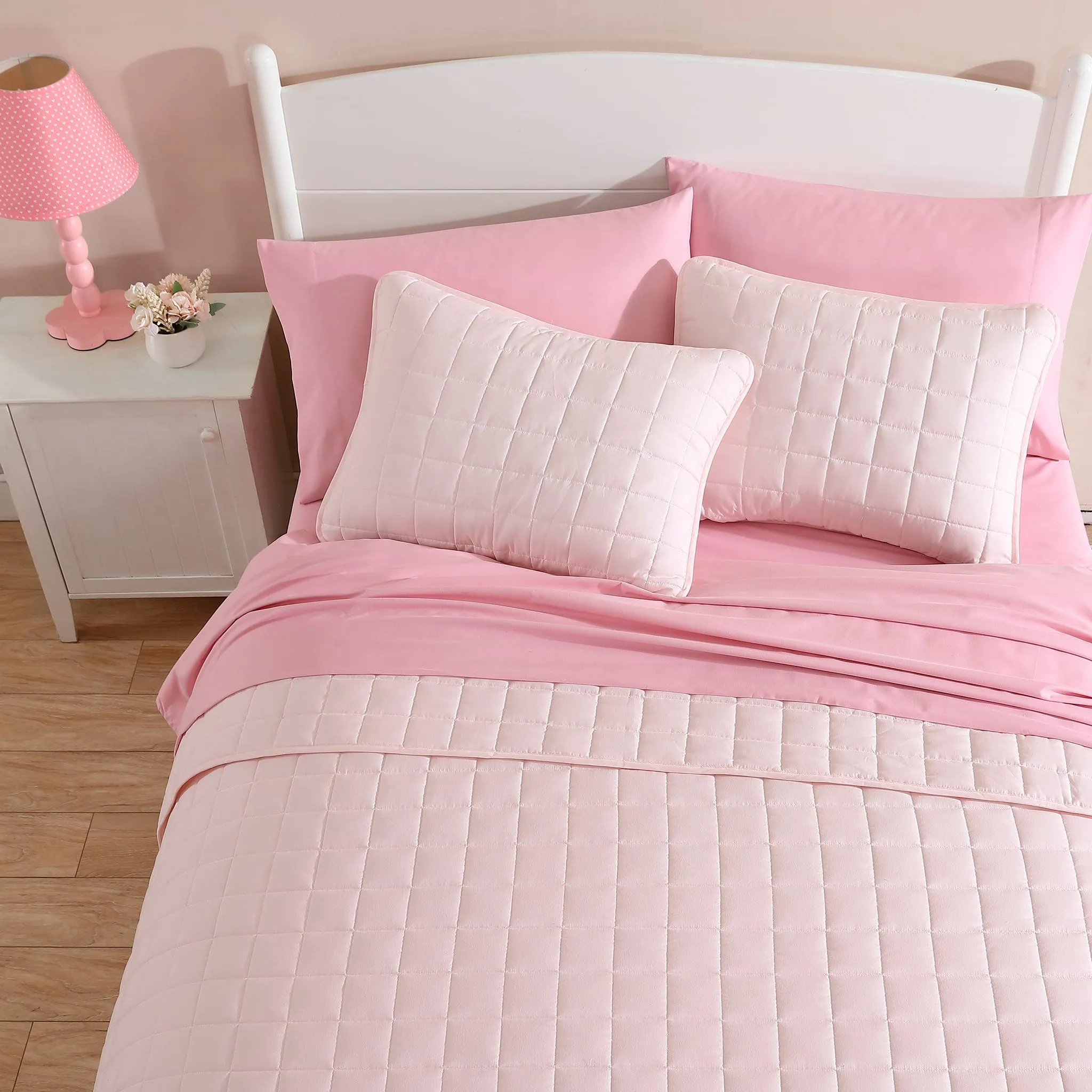 Origami Maison Double / Queen Quilt Set - Blush  - Clement