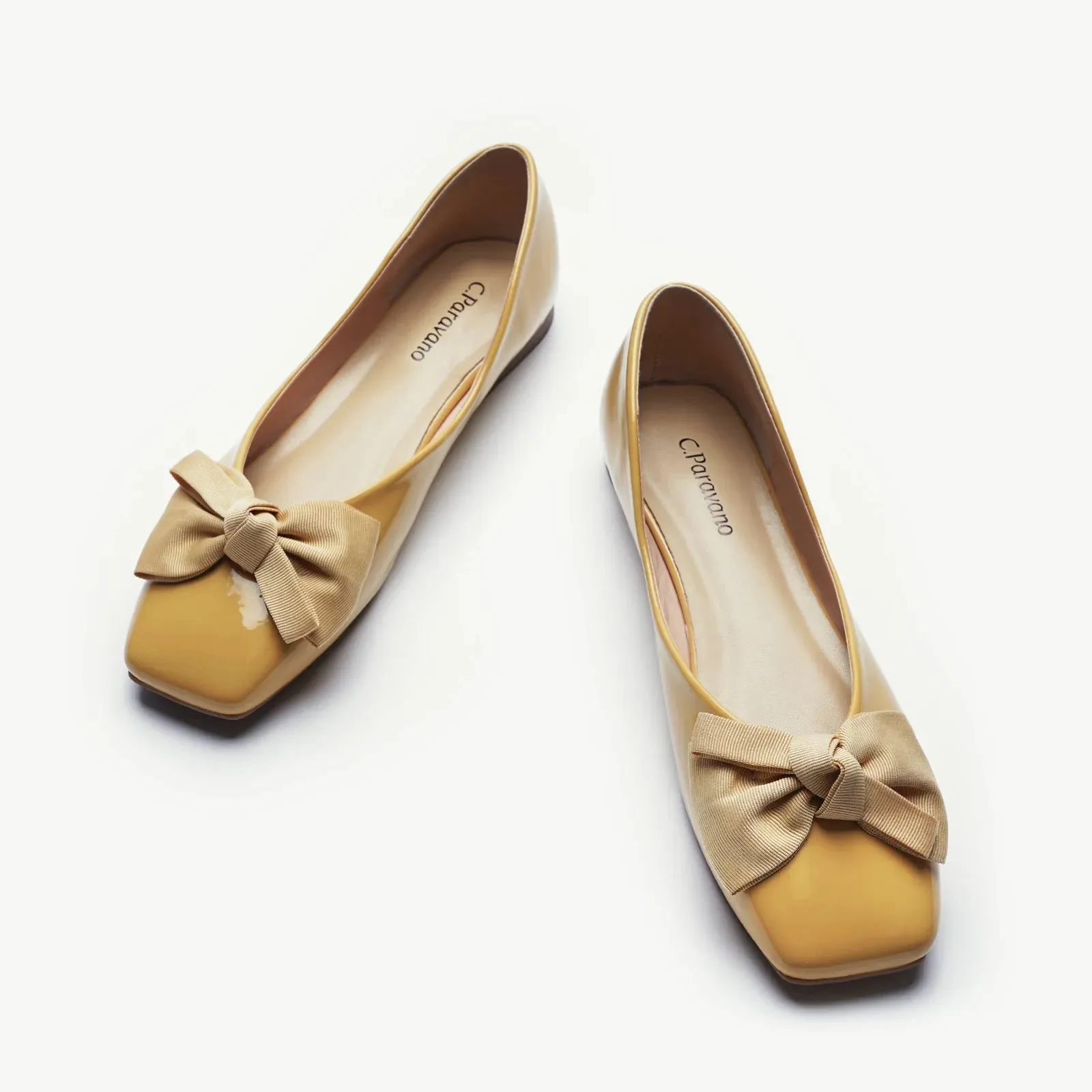 Patent Bow Ballerina Flats (Eva)