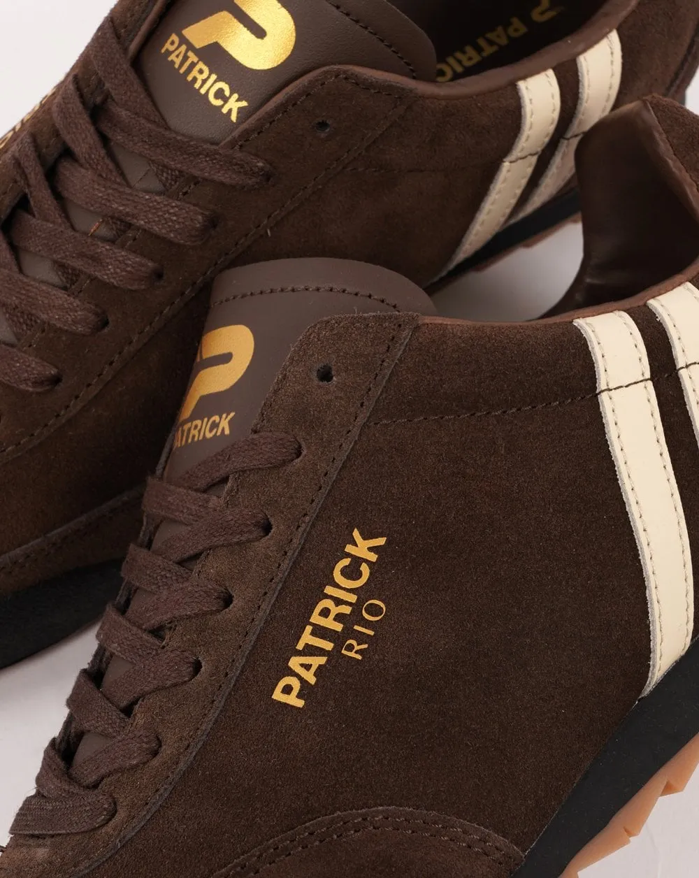 Patrick Rio Trainers Brown- Cream 