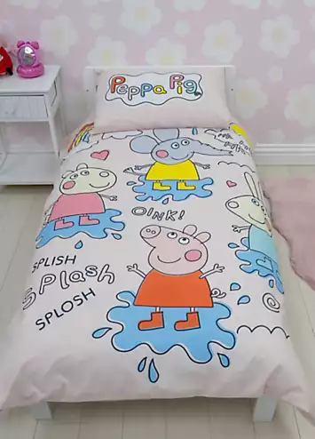 Peppa Pig Playful Junior Duvet Cover Set | Kaleidoscope