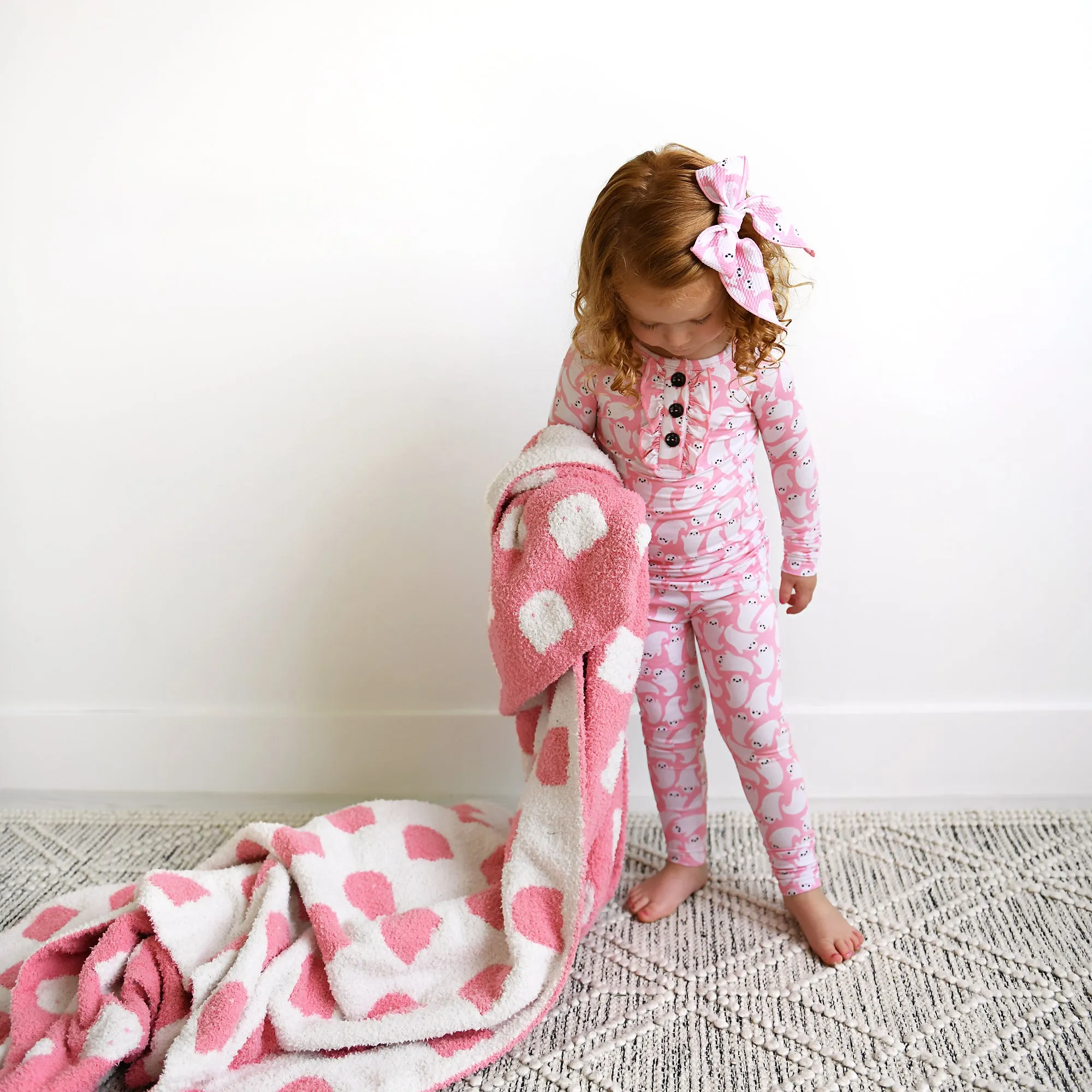 Pink Ghosts PLUSH BLANKET