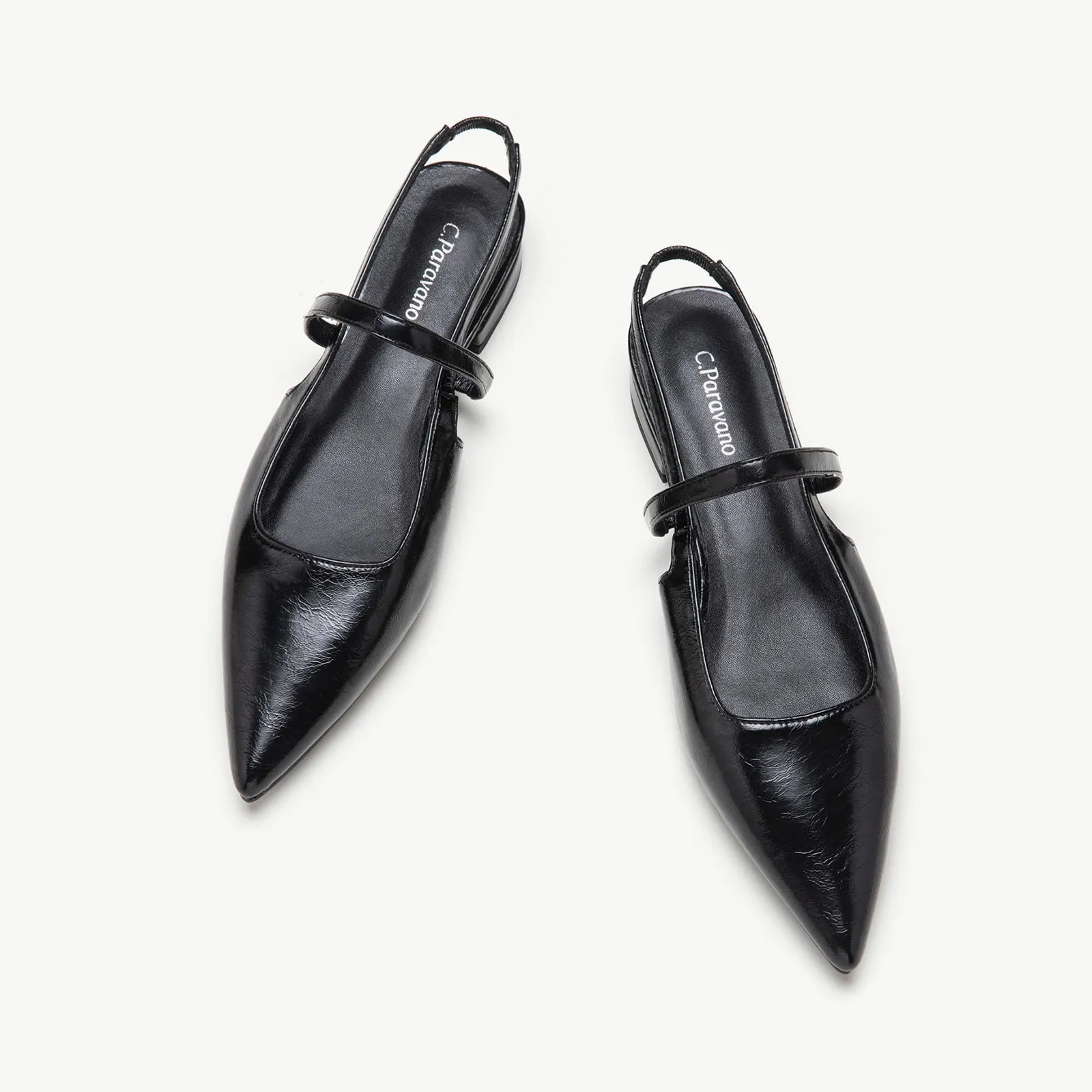 Pointed Toe Slingback Flats (Freya)