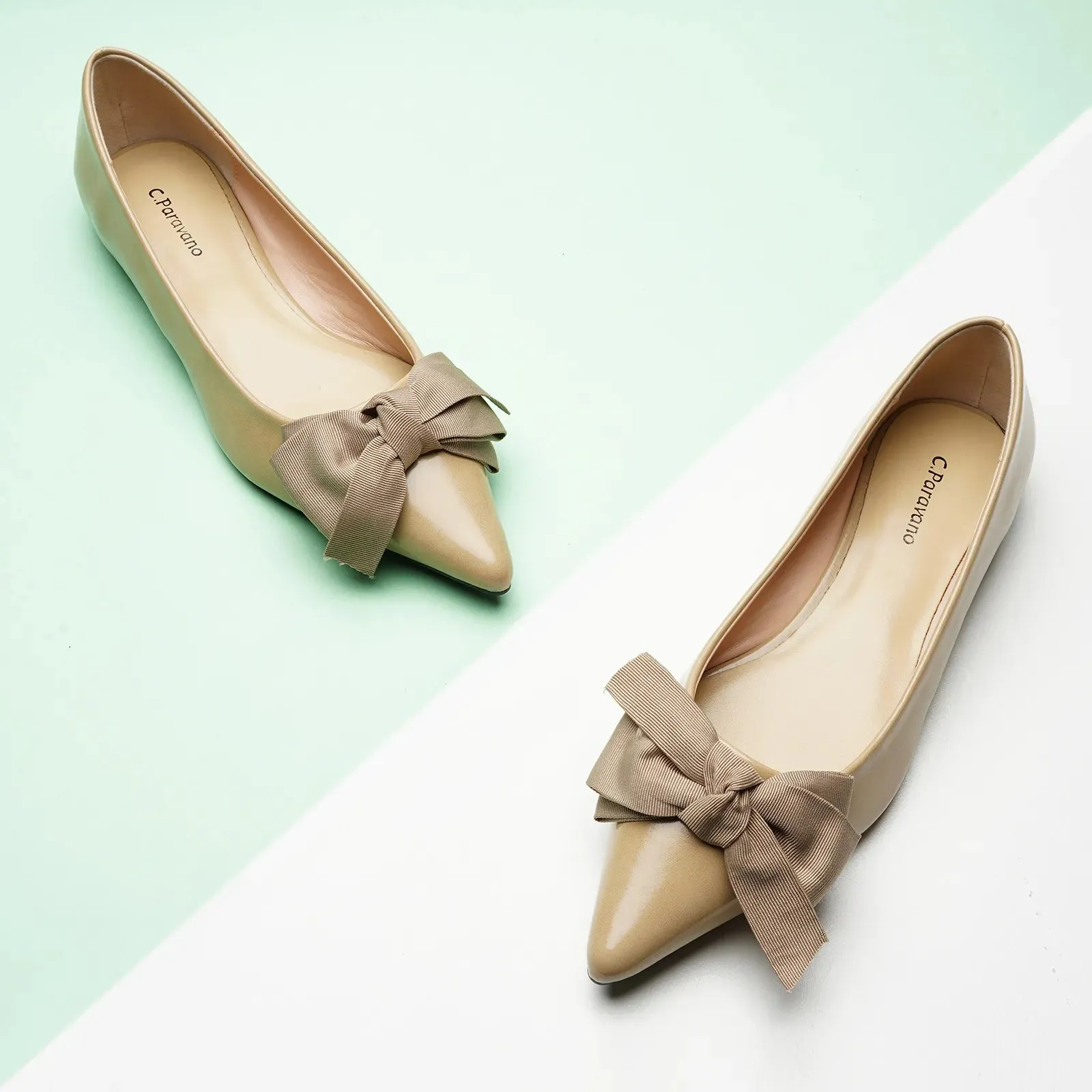 Pointy Bow Flats (Aida) Camel