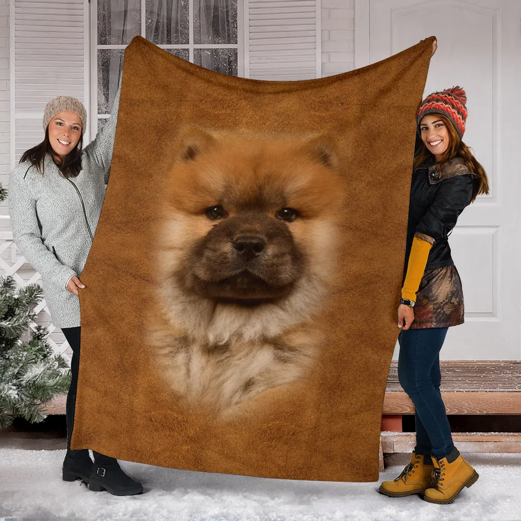 Premium Blanket Chow Chow Face Hair