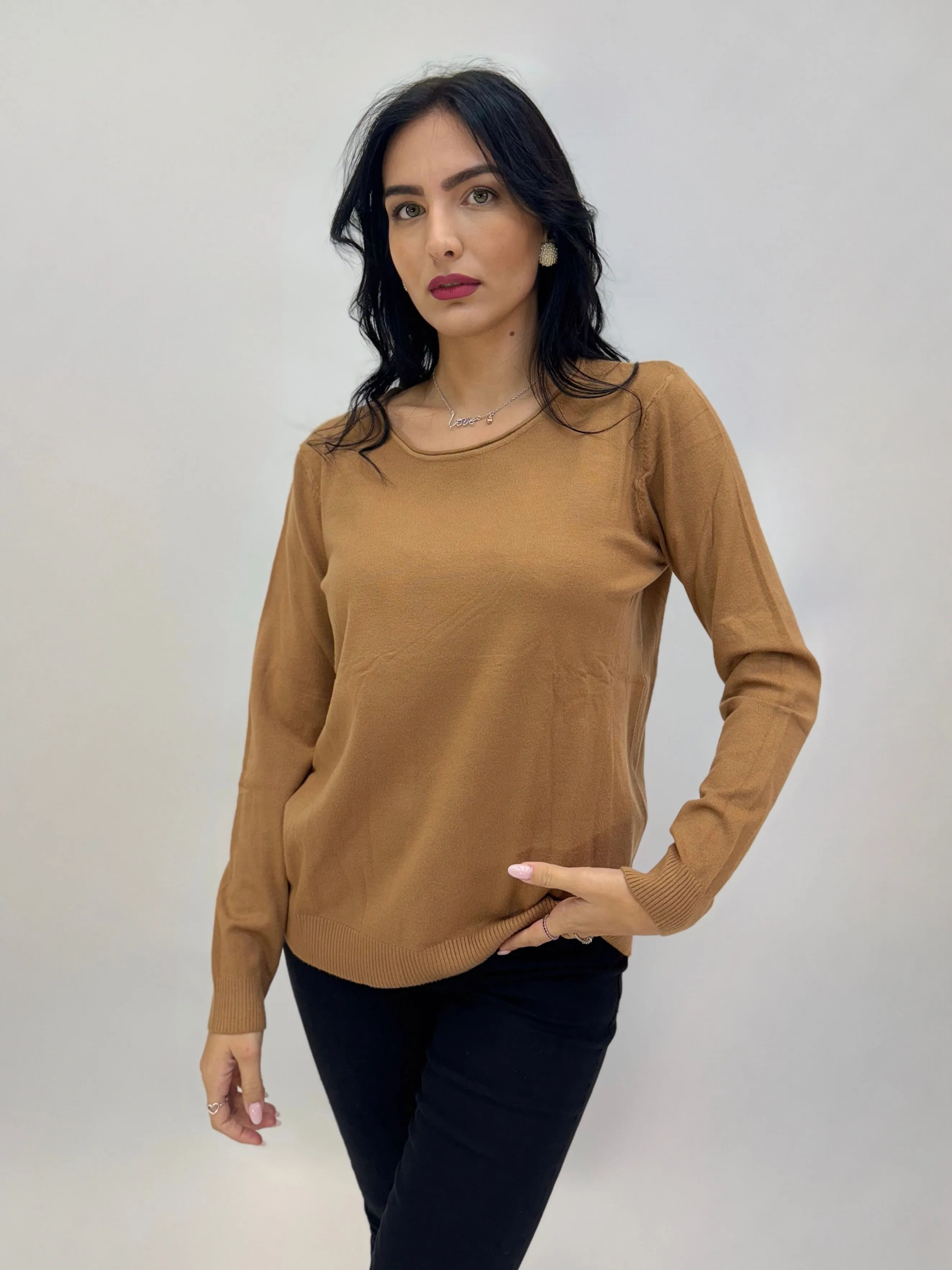 Pullover comodo basic morbido