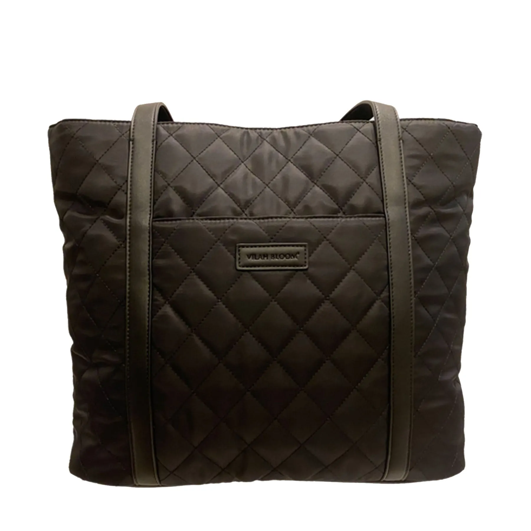 Quilted Nylon Tote- Onyx