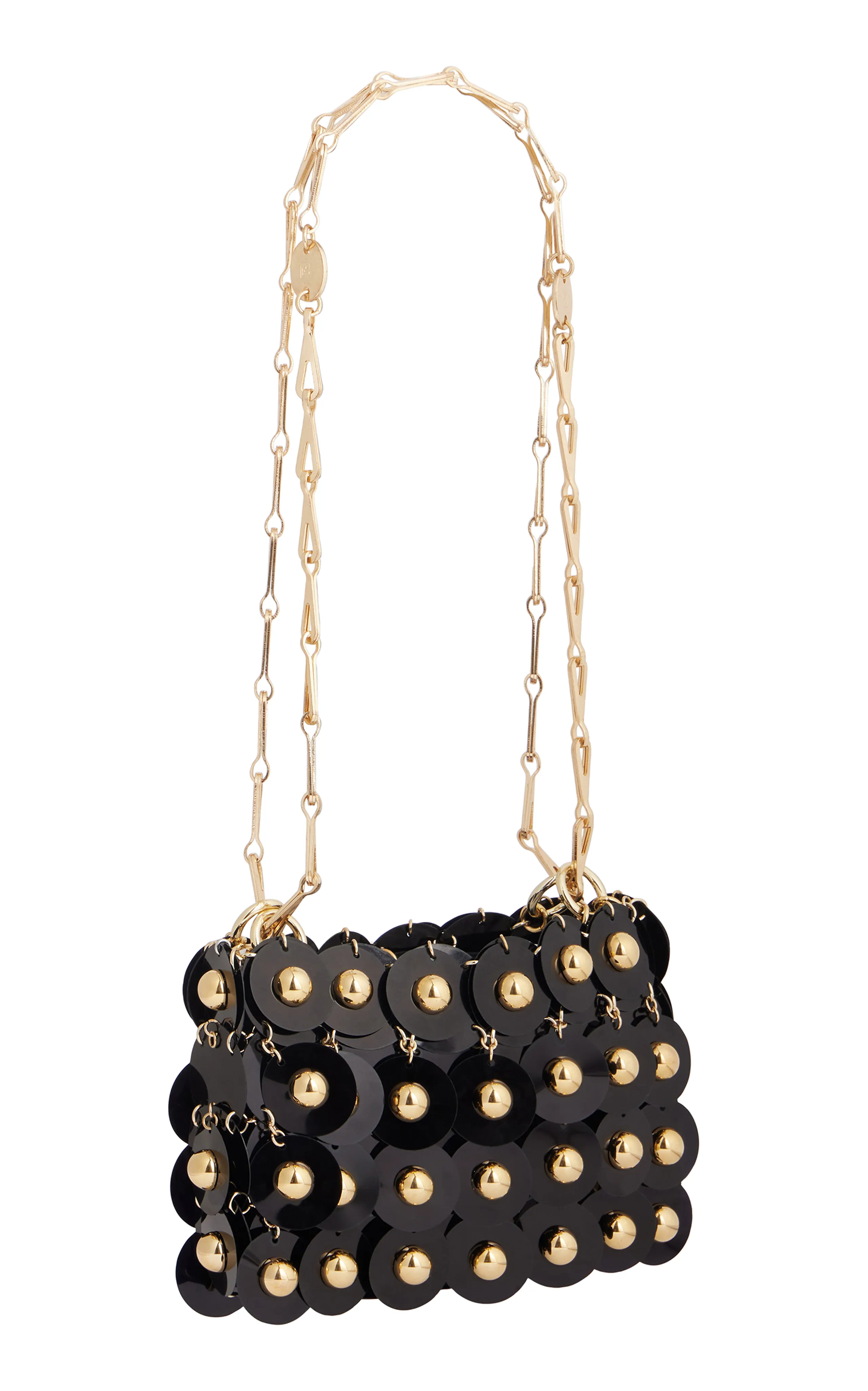 Rabanne Studded Paillette Shoulder Bag