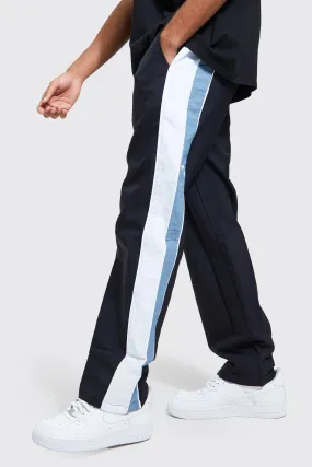 Relaxed Fit Colourblock Trousers