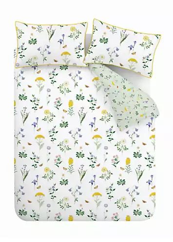 RHS Botanical Cottage Garden 100% Cotton 200 Thread Count Duvet Cover Set | Kaleidoscope