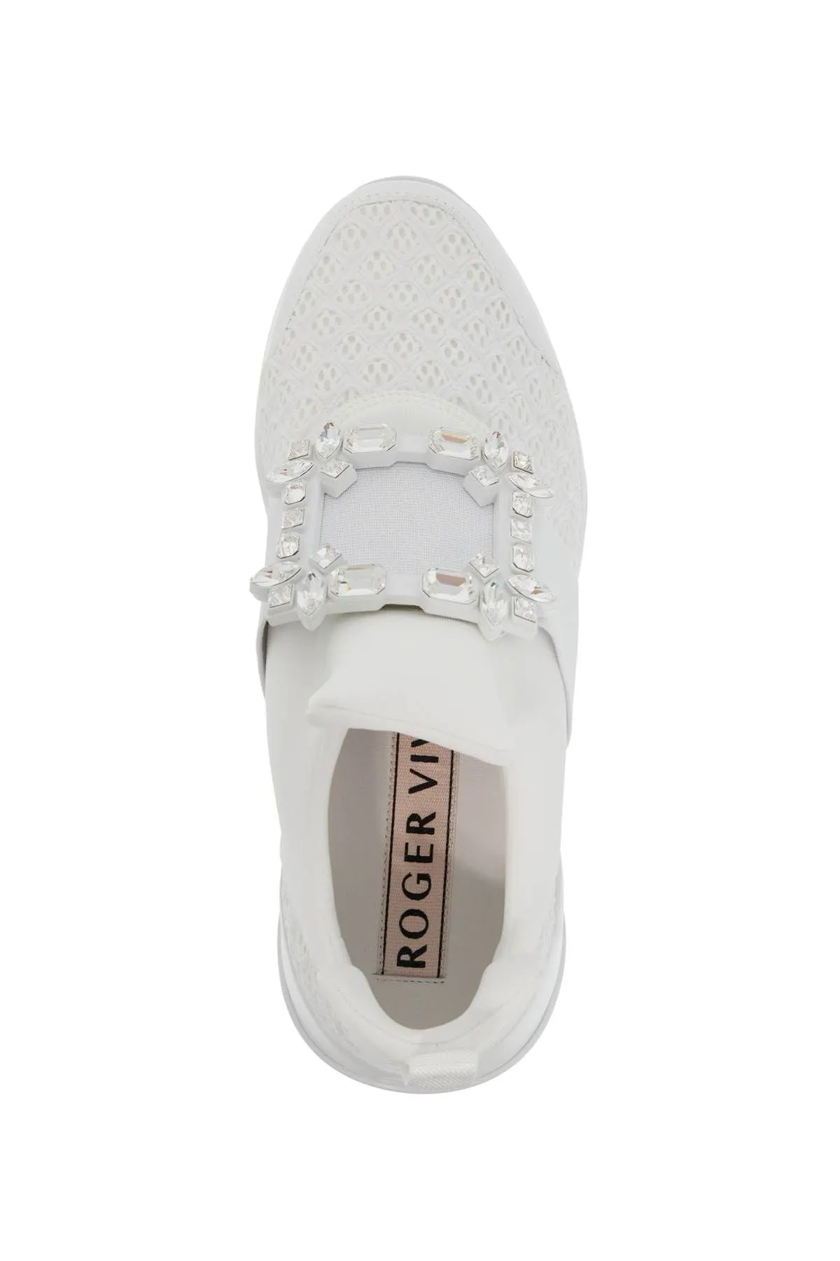 Roger Vivier    Roger Vivier Viv Strass Buckle Sneakers