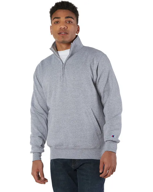 #S400 Champion Adult Powerblend Quarter-Zip Pullover