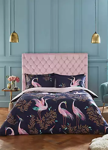 Sara Miller Dancing Cranes 100% Cotton 220 Thread Count Duvet Cover Set | Kaleidoscope