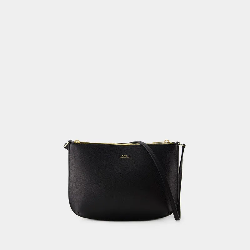 Sarah Crossbody - A.P.C. - Leather - Black