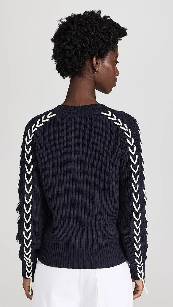 Scotch & Soda   Laced Up Sleeve Pullover 