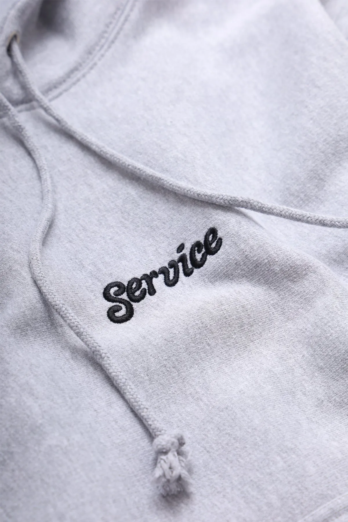 Service Works - 12oz Service Embroidered Hoodie - Grey