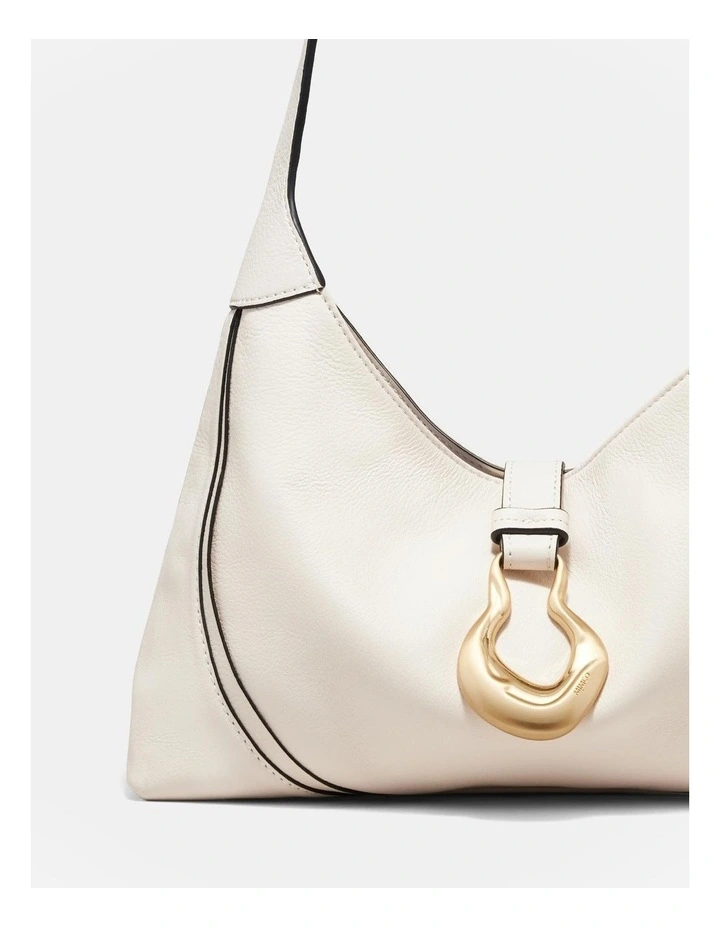 Shield Shoulder Bag in Ivory