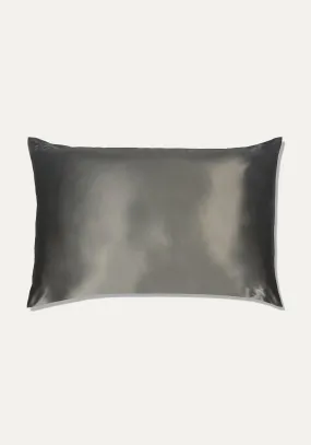 SILK PILLOW CASE CHARCOAL