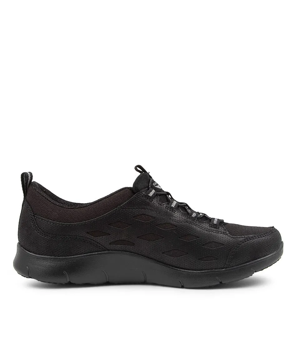 SKECHERS Arch Fit Refine Black Black Smooth Sneakers