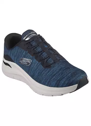 Skechers Mens Teal Mesh/Black Trim Arch Fit 2.0 Trainers | Grattan