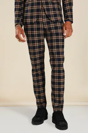 Skinny Check Suit Trousers