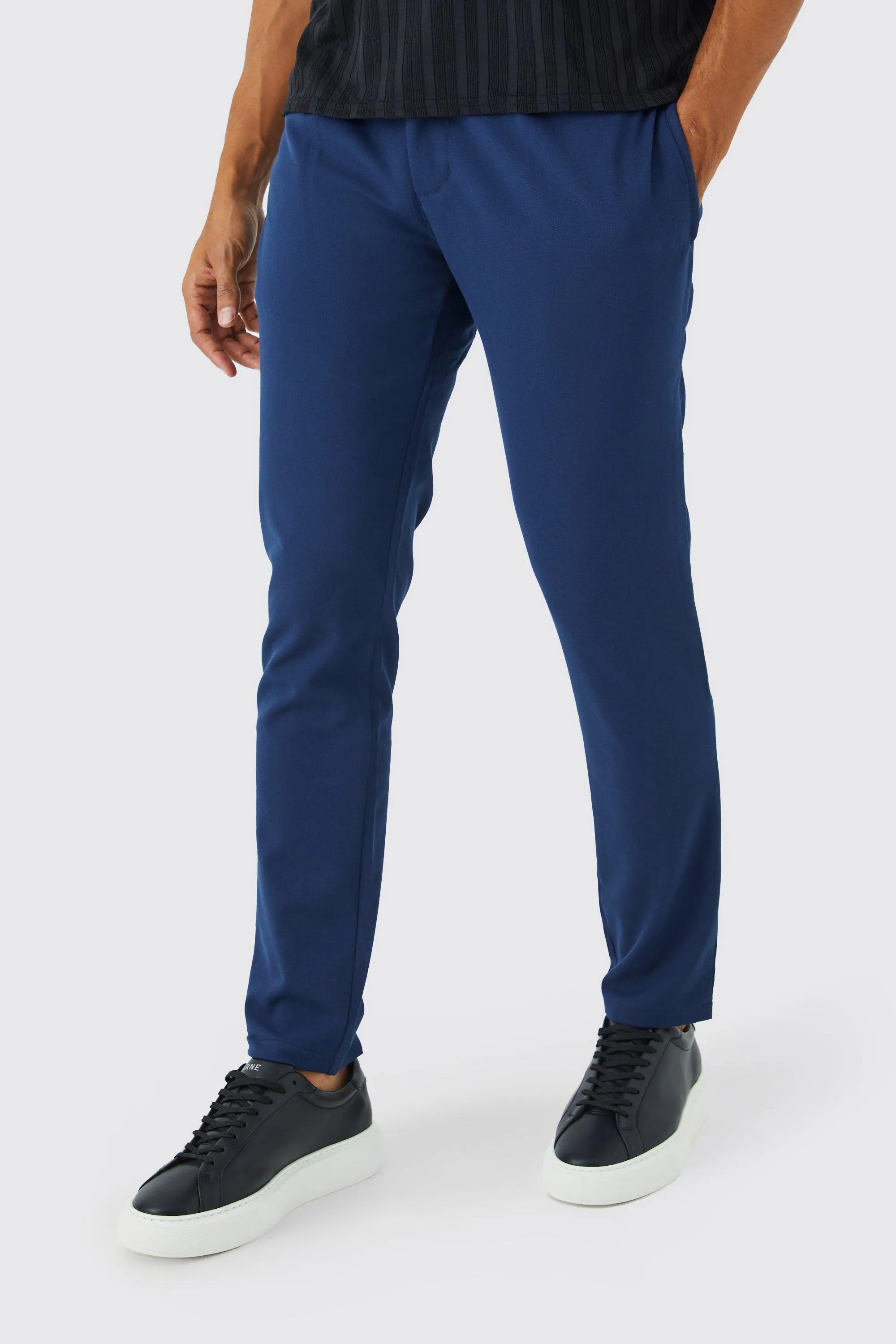 Slim Comfort Stretch Drawcord Trousers