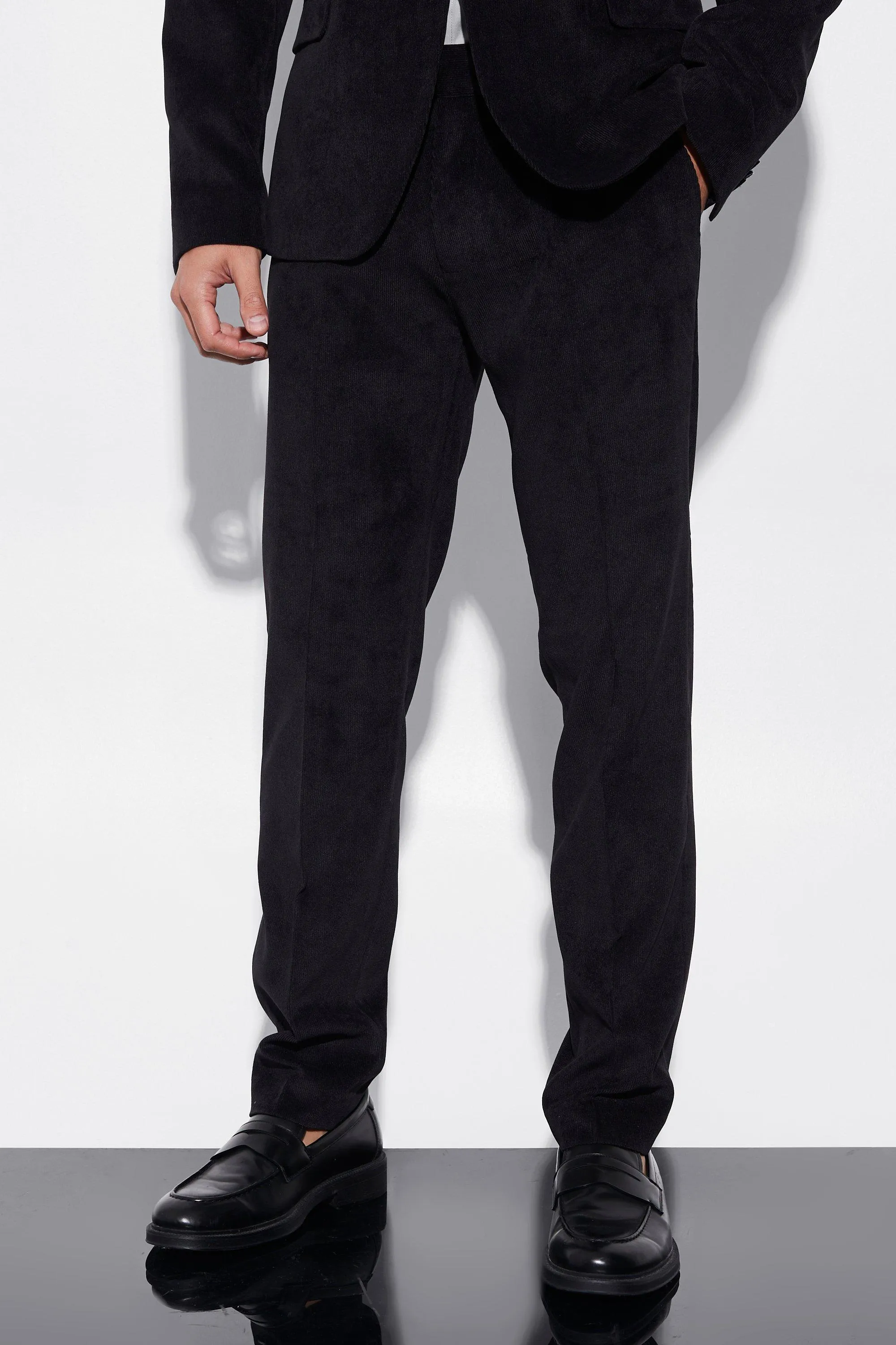 Slim Cord Suit Trousers