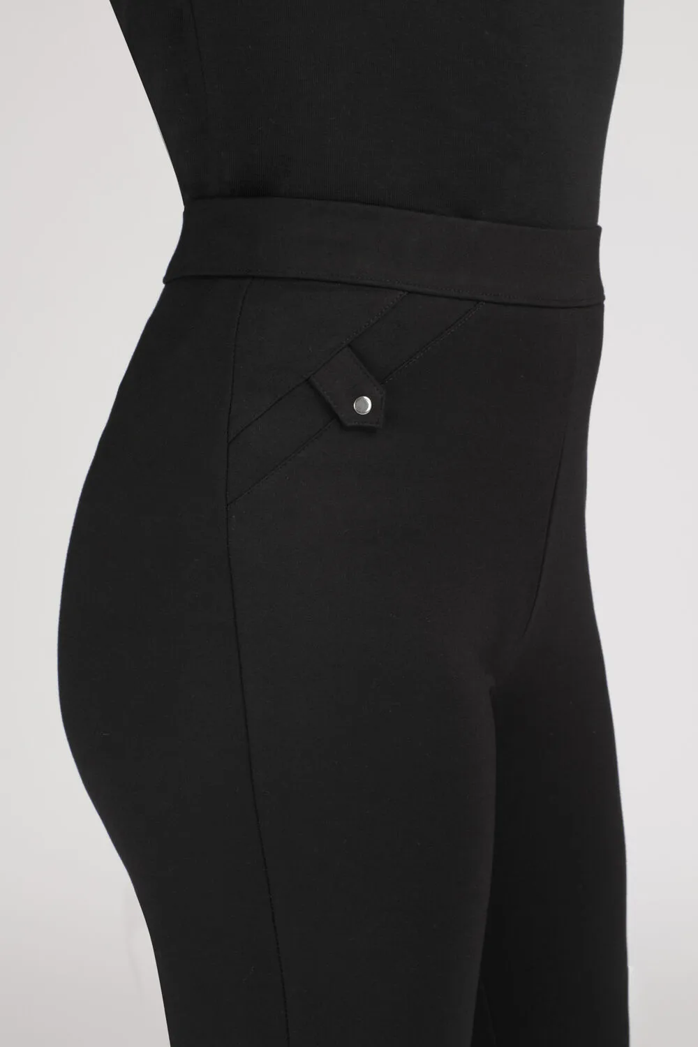 Slim Fit Ponte Elasticated Trousers