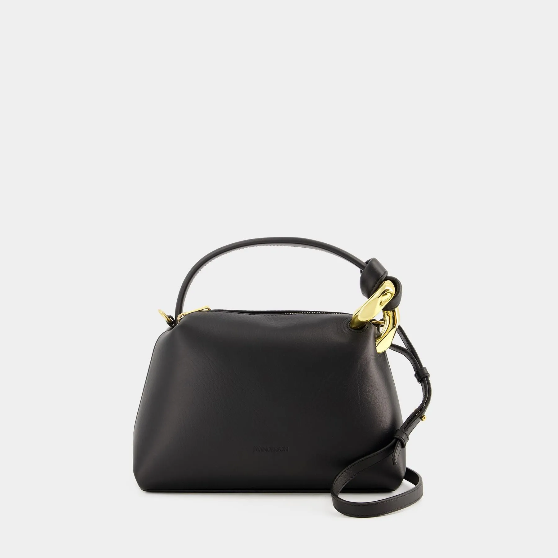 Small The JWA Corner Crossbody - J.W.Anderson - Leather - Black