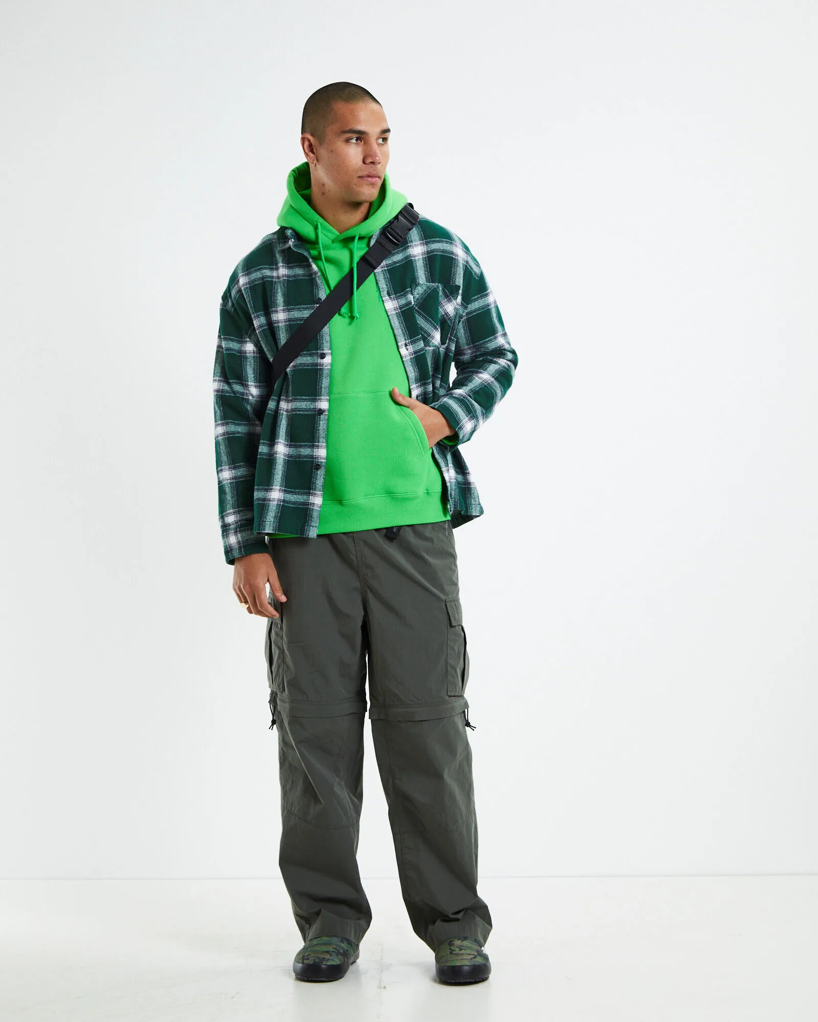 Spencer Project Puffy Hoodie Spruce Green