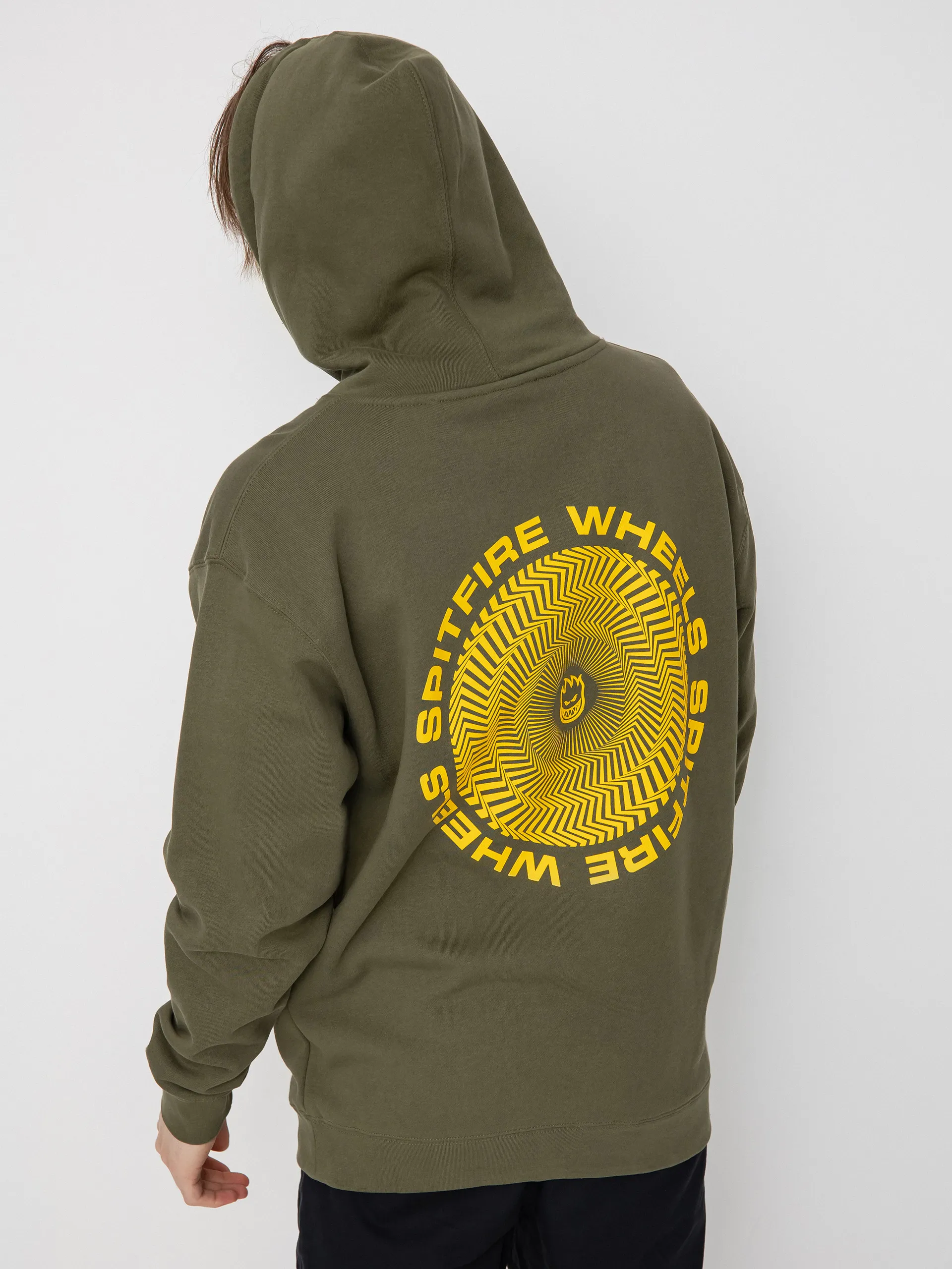 Spitfire Clsc Vortex HD Hoodie (army/gold)