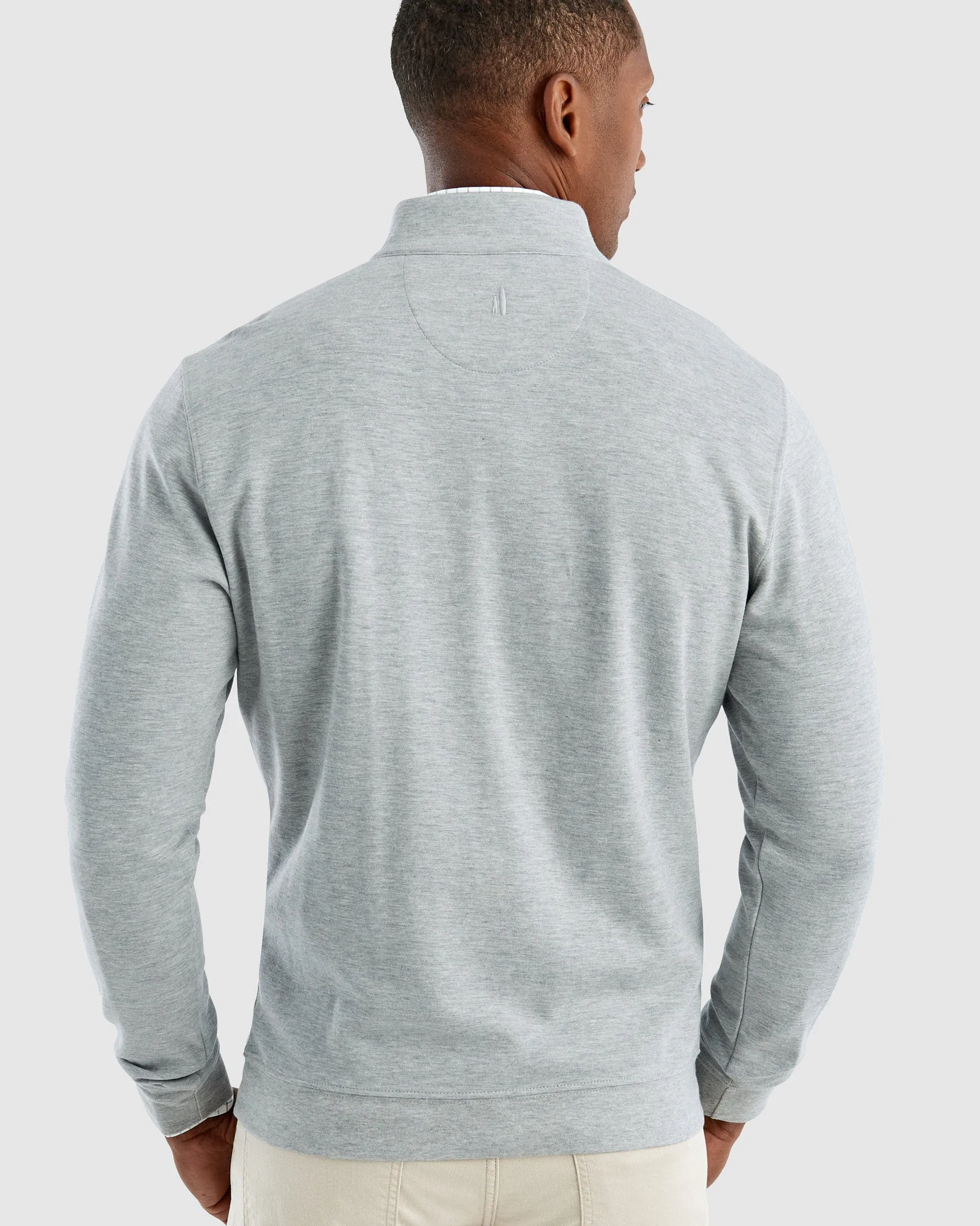 Sully 1/4 Zip Pullover- Lt. Grey