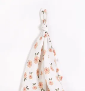 The Muslin Swaddle Blanket - Floral Daisy