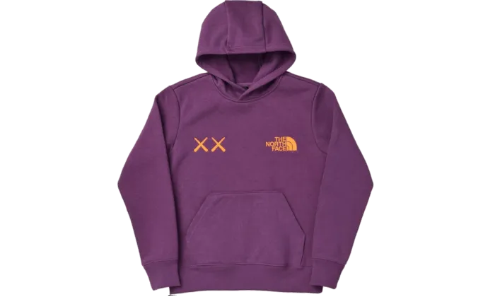 The North Face KAWS Hoodie Purple Orange