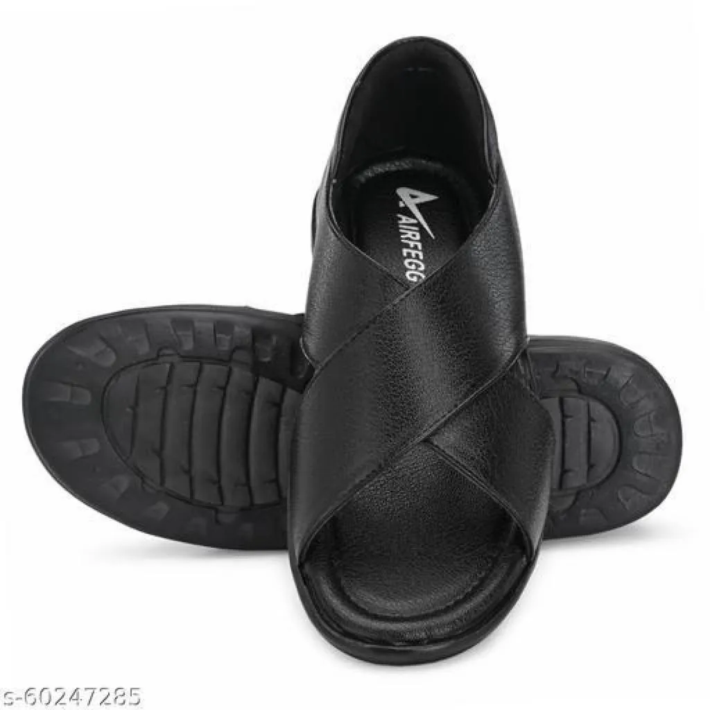 Timberwood Men Black Flats Sandal