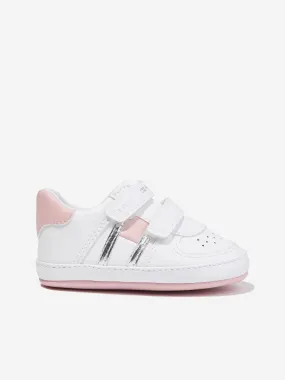 Tommy Hilfiger Baby Girls Flag Low Cut Velcro Trainers in White