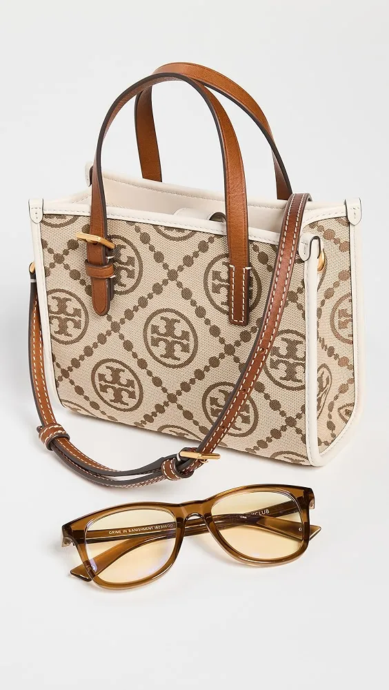 Tory Burch   Mini T Monogram Jacquard Tote 