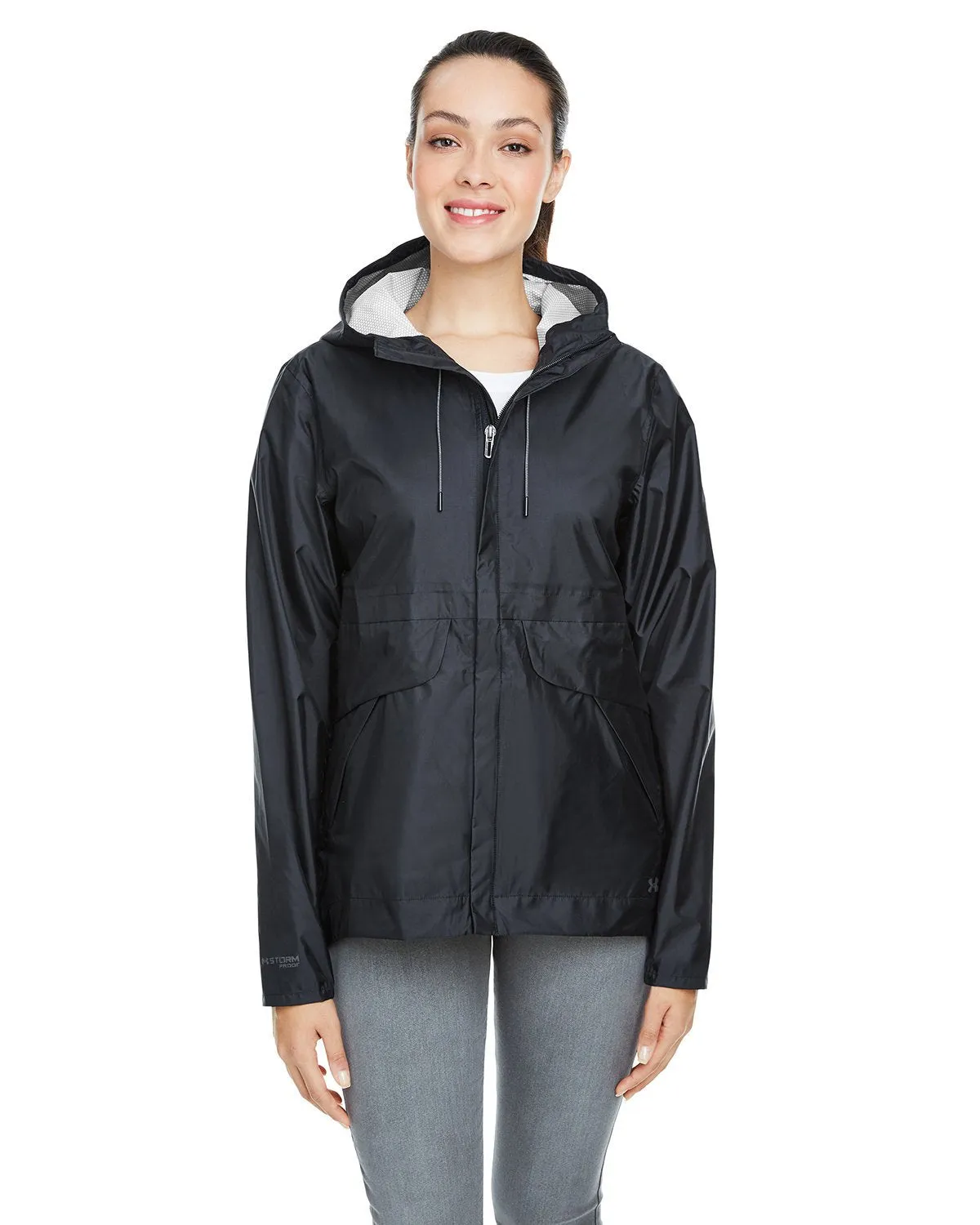 Under Armour Ladies' Cloudburst Shell Jacket 1350954 BLK/ BK/ BK 001